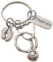 Pediatric Health Care Charm Keychain, Labor and Delivery Nurse Appreciation Keychain, Stethoscope & Baby Feet Charm