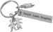 Children & Pencil Charm Keychain with "Teach Love Inspire" Engraved Tag; School Volunteer and Teacher Appreciation Keychain