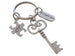 Occupational Therapist Keychain with Key, OT Puzzle, and Thank You Charm, OT Appreciation