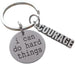 I Can Do Hard Things Keychain with Courage Charm, Encouragement Keychain