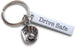 Drive Safe Engraved Steel Tag Keychain