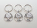3 Generations Keychains, Grandma Tree Keychain, Mom Tree Keychain, Daughter Tree Keychain