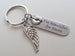 Baby Memorial Charm Keychain, Infant Loss Gift, Miscarriage Stillborn, Memorial Keychain