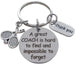 Coach Appreciation Keychain with "A Great Coach is Hard to Find and Impossible to Forget" Disc Charm (With Tennis Racquets Charm)