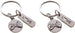 Double Keychain Set, Pinky Promise & Love Tag Charm Keychains, Best Friend Gift