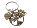 Social Worker Gift Keychain with Bronze Tree and Kids Charm, Community Advocate Gift, Thank you Gift