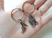 Castle and Shoe Keychain Set - Our Fairytale; Couples Keychain