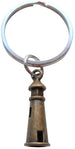 Bronze Lighthouse Keychain - I'd Be Lost Without You; Couples Keychain