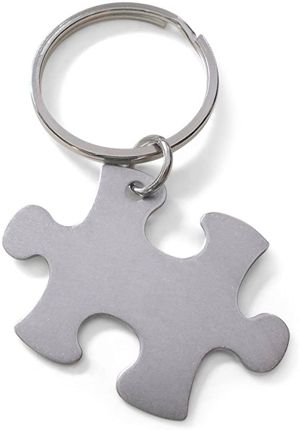 Employee Appreciation Gifts • Steel Puzzle Keychain by JewelryEveryday w/ "Thanks for being an essential part of our team!" Card