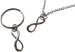 Small Infinity Symbol Necklace and Keycahin Set - You And Me For Infinity; Couples Keychain Set