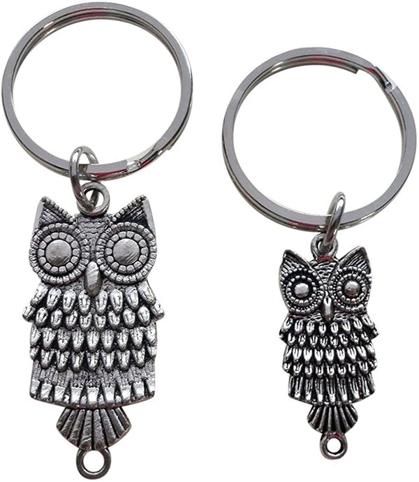 Mother and Daughter or Father and Son Owl Keychains - Owl Always Love You