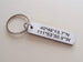 Custom Engraved "My Best Steal" Aluminum Tag Keychain with Baseball & Bat Charm; Couples Anniversary Gift