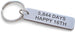 Aluminum Tag Keychain Engraved with "5,844 Days, Happy 16th"; 16 Year Anniversary Gift