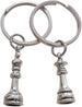 Personalized, Matching Couples King & Queen Chess Piece Keychains w/ Customization