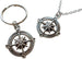 Open Metal Compass Necklace & Keychain Set - I'd Be Lost With Out You; Couples Keychain Set