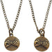 Double Bronze Pinky Promise Charm Necklace, Best Friend Necklace Set, Couples Necklace