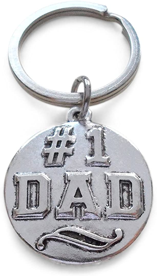 #1 Dad Keychain - Gift for Dad