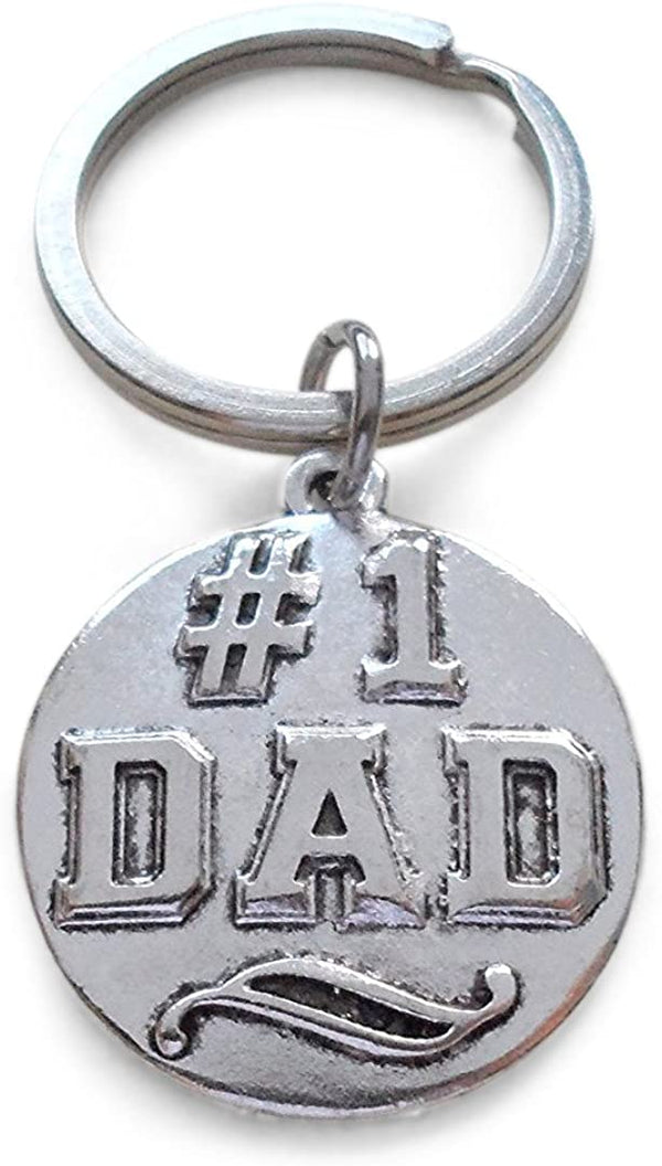 #1 Dad Keychain - Gift for Dad