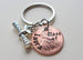 Custom Engraved Graduation Penny Keychain with Diploma Charm, Class of 2024 Personalized Graduate Keychain, Gift for Graduate