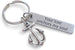 Anchor Keychain With Steel Tag Engraved "Your Love Anchors My Soul"; Couples Keychain