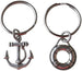 Anchor & Life Saver Keychain Set