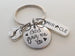 New Baby Arrival Keychain with "God Gave Me You" Disc Charm, Baby Feet Charm, & Miracle Tag Charm