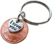 2005 Penny Keychain • 17-year Anniversary Gift w/ "I Love You" Heart Charm from JE