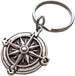 Compass Keychain or Handbag Charm - I'd Be Lost Without You; Couples Keychain