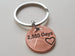2015 US One Cent Penny Keychain with Engraved "2,555 Days" and Heart Around Year; 7 Year Anniversary Couples Keychain