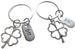 Double BFF Clover Keychains - Lucky to Have You; Best Friend Keychains