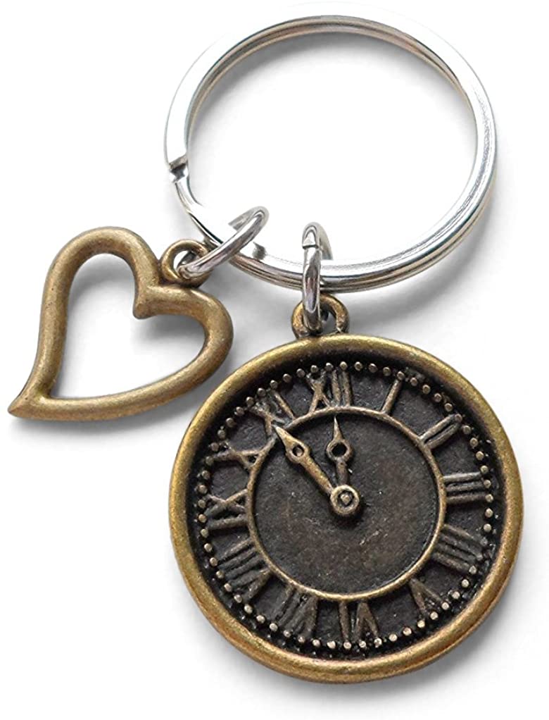 10pcs Antique Bronze Clock Pendants & Charms – Mixed Alloy, Vintage Style