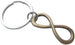 Bronze Infinity Symbol Keychain - You and Me for Infinity; Couples Keychain