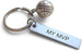 Basketball Keychian and Steel Tag Engraved with "My MVP", Basketball Fan Keychain Gift