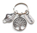 Medical Professional Charm Keychain, Nurse Appreciation Keychain With Small Tree & Face Mask Charm with Thank You Charm