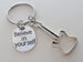 Guitar Player Charm Keychain with a Guitar Shaped Charm and Believe in Yourself Charm