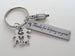 Children & Pencil Charm Keychain with "Thanks for Helping Us Grow" Engraved Tag, School Volunteer School Volunteer or Teacher Appreciation Keychain