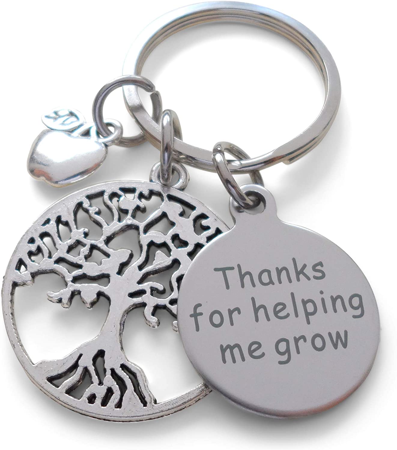 SDOFY 3 portachiavi con scritta in inglese Thank You Teacher che lascia regali per insegnanti, regali per insegnanti, regali per insegnanti, Argento, Taglia unica SDOFY 3 portachiavi con scritta in inglese Thank You Teacher che lascia regali per insegnanti, regali per insegnanti, regali per insegnanti, Argento, Taglia unica