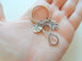 Infinity Charm Keychain with an I Love You Heart & Clover Charm, Couples Keychain