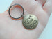 Bronze I Love You Infinity Symbol Disc Charm Keychain - Couples Keychain