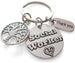 Employee Appreciation Gifts • "Thank You" Tag, Tree & Social Worker Disc Keychain by JewelryEveryday