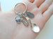 Baker's Keychain, Spoon Charm, Muffin, Whisk Charm, and Thank You Charm, Bakery Employee or School Lunch Staff Appreciation Keychain