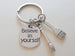 Artist's Keychain, Art Brush Charms & Believe in Yourself Tag Charm