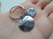 Pinky Promise Keychain with "You're My Person" Disc Charm; Promise Gift, Couples Keychain