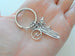 Surfer's Keychain, Surfboard, Wave & Dolphin Charm