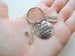 Medical Team Charm Keychain with Team Disc Charm & Stethoscope Charm, Doctor Office or Hospital Staff Thank You Keychain