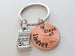 Custom Engraved Graduation Penny Keychain with Diploma Charm, Class of 2023 Personalized Graduate Keychain, Gift for Graduate
