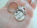 Ice Skating Keychain with Ice Skate Charm and Believe in Yourself Charm, Ice Skater or Coach Keychain
