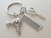 Hair Stylist Staff Appreciation Keychain, Comb Charm, Scissors & Blow Dryer Charm