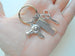 Hair Stylist Staff Appreciation Keychain, Comb Charm, Scissors & Blow Dryer Charm