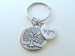 Mom Tree Keychain for Mom, Mother's Day Gift, Custom Letter Charm Options